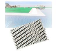 PBDEIOEOE Griglia di drenaggio a sfioro, Griglia di Scarico for Piscina in plastica Bianca, larghezze Multiple 18-30 cm x 100 cm(25x100CM/5pieces)