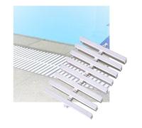 PBDEIOEOE Griglia di drenaggio a sfioro, Griglia di Scarico in plastica ad Incastro for Piscine e Altre Dimensioni(30x100CM/10pieces)