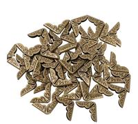 PBDEIOEOE Paraspigoli for Libri in Metallo Multicolor 14x20 mm. da 50 a 300 PZ(Bronze 50pcs)