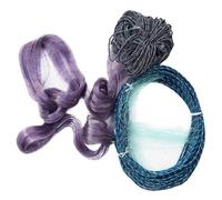 PBDEIOEOE Rete da Pesca a Mano Fishing Gill Net Multifilament Casting Fish Float 3 Layers 1.5 * 25m Purple 3cm, 4cm Mesh(4cmx4cm)