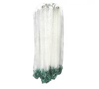 PBDEIOEOE Rete da Pesca a Mano Fishing Gill Net Nylon Monofilament White Green Multiple Sizes(1finger 20mx0.8m)