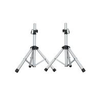 PBDEIOEOE Supporto per altoparlanti, Pieghevole in metallo con vassoio, altezza regolabile 60 cm-110 cm(Style 2)