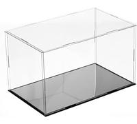 PBDEIOEOE Vetrina in acrilico, con organizer a cubo rimovibile for esposizione di modelli, espositore for oggetti da collezione con base nera 60x40x25 cm((LxWxH) 25x25x20cm)