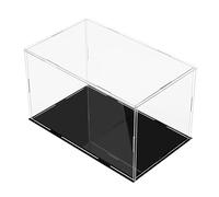 PBDEIOEOE Vetrina in acrilico, Scatola di protezione trasparente a prova di figure, cubo da banco for riporre gioielli e modelli da collezione, HomeOrganizer, auto-assemblaggio(40x30x30CM)