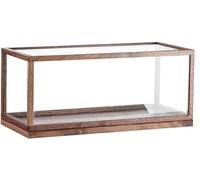 PBDEIOEOE Vetrina in acrilico, Scatola espositiva in legno for oggetti da collezione, cubo impilabile da bancone for modelli di auto senza modelli
