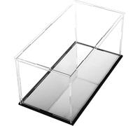 PBDEIOEOE Vetrina in acrilico, Vetrina espositiva for modelli da collezione a cubo con base nera rimovibile for proteggere la scatola di immagazzinaggio 50x45x30cm((LxWxH) 55x45x40cm)