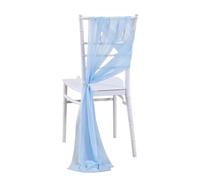 PBHGMGEBLV 20 Pezzi 20x275 cm Fasce for sedie, navata, Decorazioni for Matrimoni, Retro, Tende in Tessuto for Doccia, Feste, chiese(Blue,30pcs20*275)