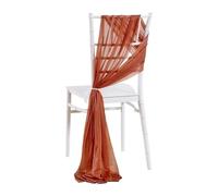 PBHGMGEBLV 20 Pezzi 20x275 cm Fasce for sedie, navata, Decorazioni for Matrimoni, Retro, Tende in Tessuto for Doccia, Feste, chiese(Orange,20pcs20*275cm)