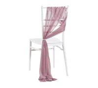 PBHGMGEBLV 20 Pezzi 20x275 cm Fasce for sedie, navata, Decorazioni for Matrimoni, Retro, Tende in Tessuto for Doccia, Feste, chiese(Dark Pink,50pcs20*275cm)