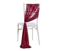 PBHGMGEBLV 20 Pezzi 20x275 cm Fasce for sedie, navata, Decorazioni for Matrimoni, Retro, Tende in Tessuto for Doccia, Feste, chiese(Red,20pcs20*275cm)