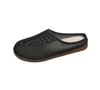 PBHGMGEBLV Pantofole estive da Donna Baotou in Rete, con Suola Morbida e Traspirante, con Suola Piatta, for la casa e for l'esterno(Black,39EU)