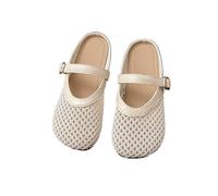 PBHGMGEBLV Pantofole estive da Donna con Fibbia a Rete e Fondo Piatto, Stile Baotou da Pesca(White,38EU)