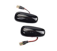 PBHOVIITG 2pcs indicatore laterale dinamico di direzione lampeggiante acqua corrente for Opel for Zafira A 99-05 for Astra G 98-09(Dynamic Smoked Black)