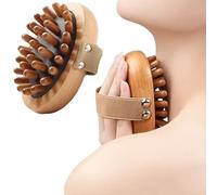 Pbi di massaggio, corpo a spazzole meridiano corpo massaggio, strumenti di legno portatile con cinturino, massaggiatore del Gua sha per rimozione della cellulite, modellatura, sollievo dal dolo