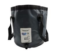 PBP Handy Secchio Pieghevole 20L - "DWAYNE" Con Raccordo Rapido Tubo (Grigio)
