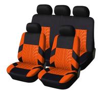 Pbqenxb Coprisedili Auto Universali Per Logan 1 2004-2009 Set Coprisedili Auto Universali Adatti Alla Maggior Parte Dettagli Sulle Tracce Degli Pneumatici(Orange-9PCS)