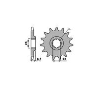 PBR 1248 PIGNONE TRASMISSIONE DENTI 14 PASSO 520 GAS GAS 450 MC-F 2023