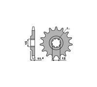 PBR 147 PIGNONE TRASMISSIONE Z 15 P. 415 MALAGUTI 50 FIFTY CX FULL-NX 1990