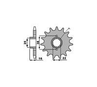 PBR 2050 PIGNONE TRASMISSIONE DENTI 14 PASSO 525 DUCATI 996 STRADA / R 1999