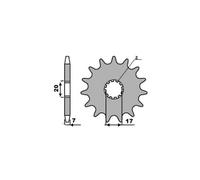 PBR 2064 PIGNONE TRASMISSIONE DENTI 14 PASSO 428 MBK 50 X POWER 2001