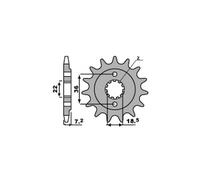 PBR 2067 PIGNONE TRASMISSIONE DENTI 13 PASSO 520 HONDA 250 XR-R 2000