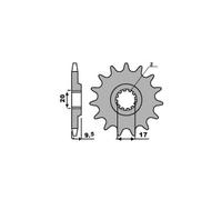 PBR 2084 PIGNONE TRASMISSIONE DENTI 12 PASSO 428 BETA 50 RK6 1998