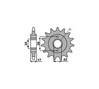 PBR 2094 PIGNONE TRASMISSIONE DENTI 15 PASSO 520 DUCATI 900 MONSTER I.E. 2001