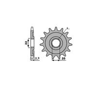 PBR 2120 PIGNONE TRASMISSIONE DENTI 15 PASSO 520 HM 250 CRF X 4T 2006