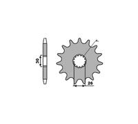 PBR 2130 PIGNONE TRASMISSIONE DENTI 19 PASSO 525 TRIUMPH 865 BONNEVILLE 2011