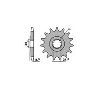 PBR 2137 PIGNONE TRASMISSIONE DENTI 16 PASSO 525 KAWASAKI Z (ZR1000) ABS 2020