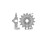 PBR 2142 PIGNONE TRASMISSIONE DENTI 14 PASSO 525 YAMAHA 600 YZF-R6 2020