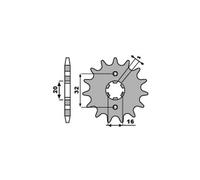 PBR 2182 PIGNONE TRASMISSIONE DENTI 15 PASSO 428 FANTIC MOTOR 125 CABALLERO 2018