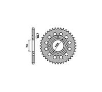 PBR 278 CORONA TRASMISSIONE ACCIAIO DENTI 34 PASSO 530 HONDA 360 CB-F 1974