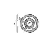 PBR 281 CORONA TRASMISSIONE ACCIAIO DENTI 40 PASSO 520 GILERA 125 SP-02 1990