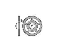 PBR 323 CORONA TRASMISSIONE ERGAL ARGENTO DENTI 38 PASSO 520 MONTESA 242 COTA