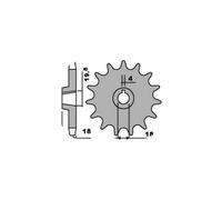 PBR 324 PIGNONE TRASMISSIONE DENTI 10 PASSO 520 MONTESA 348 COTA