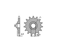 PBR 434 PIGNONE TRASMISSIONE DENTI 14 PASSO 520 SUZUKI 500 DR-S/R 1982