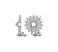 PBR 435F PIGNONE TRASMISSIONE FORATO Z 14 P. 520 SUZUKI 250 TS-X (SJ11D) 1988