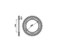PBR 4400 CORONA TRASMISSIONE ACCIAIO Z 44 P. 520 HONDA 600 CBR-RR 2004