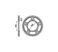 PBR 4447 CORONA TRASMISSIONE ACCIAIO Z 44 PASSO 525 APRILIA 1000 TUONO R 2007