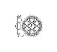 PBR 4522 CORONA TRASMISSIONE ACCIAIO TEMPERATO Z 41 PASSO 525 DUCATI 1098 2010