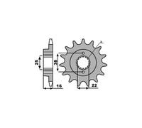 PBR 490BL PIGNONE TRASMISSIONE BATTUTA LARGA Z 15 P. 520 DUCATI 696 MONSTER 2010