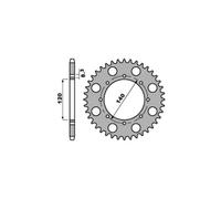 PBR 491 CORONA TRASMISSIONE ACCIAIO Z 43 PASSO 520 KAWASAKI 500 KLE (B6F) 2005
