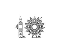 PBR 579M PIGNONE TRASMISSIONE Z 16 P. 520 YAMAHA 900 TDM (Modifica 520) 2002