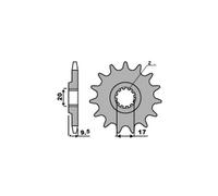 PBR 7005 PIGNONE TRASMISSIONE DENTI 12 PASSO 420 KTM 60 SX 2000