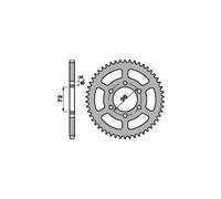 PBR 829 CORONA TRASMISSIONE ERGAL ARGENTO DENTI 43 PASSO 520 SUZUKI 370 SP 1982