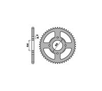 PBR 834 CORONA TRASMISSIONE FERRO DENTI 32 PASSO 420 YAMAHA 50 LB CHAPPY 1989
