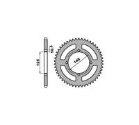 PBR 857 CORONA TRASMISSIONE ACCIAIO Z 44 PASSO 520 YAMAHA 600 XT-E (4DN) 2001