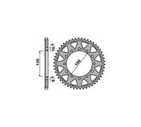 PBR 860 CORONA TRASMISSIONE ACCIAIO Z 42 PASSO 530 YAMAHA 600 YZF-R (4VT) 2000