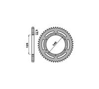 PBR 866 CORONA ACCIAIO TEMPERATO Z 47 P. 520 YAMAHA 660 XT-R (1D2/5VK) 2015